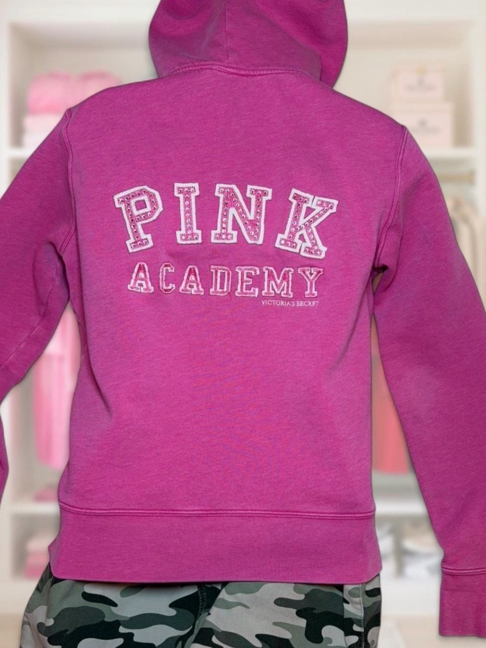 Victoria's Secret PINK Academy Hoodie - Fuchsia Pink